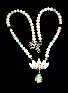 Collar de perlas de ley 925 suroeste turquesa CP Carolyn Pollack - Imagen 1 de 6