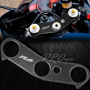 Handle Yoke Cover Protector Sticker Pad for 06-16 Yamaha YZFR6 Carbon Fiber Look - Picture 1 of 4