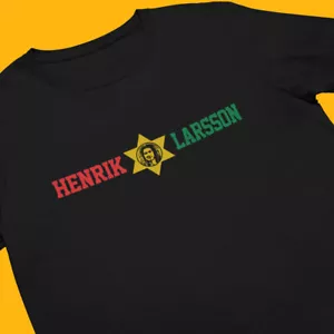 Henrik Larsson Rasta (schwarz bis 5XL) Glasgow Irish Celtic Bhoys King Of Kings - Bild 1 von 4