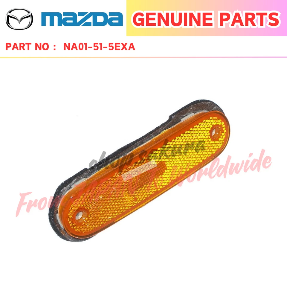 Genuine Mazda OEM Front Right Amber Bumper Side Marker Light For 90-97 Miata MX5 - Imagem 1 de 1