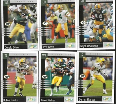 2003 Packer Score Cards LOT Green Bay Packers w/Case-Favre-Driver-Franks-Green++ - Image 1 of 2