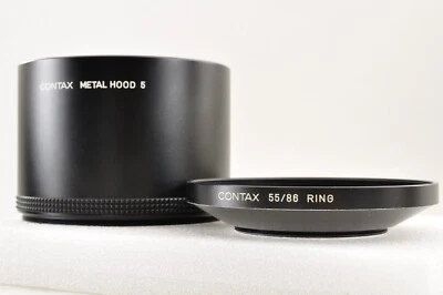 Contax Metal Lens Hood 5 ,67/86 Adapter Ring Set Near Mint From Japan #1764 - Image 1 of 4