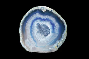 Piedra de cristales curativos chakra de garganta chakra de ágata azul 4" 13-15 oz - Imagen 1 de 4