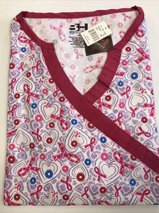 New w/Tags - Beverly Hills Uniforms Plus Size Scrub Top, Style #510W, 3XL-5XL - Picture 1 of 1