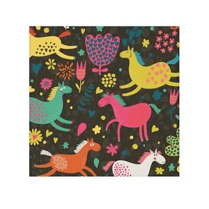 Horses Colored Face Towel - Picture 1 of 5