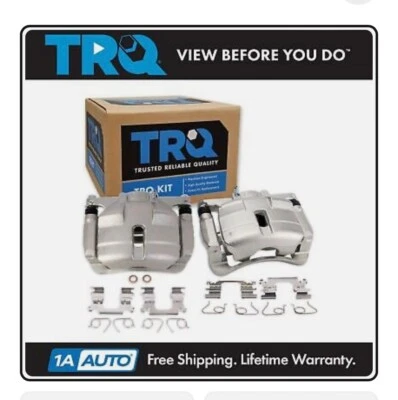 Juego de pinzas de freno delanteras TRQ para Nissan Rogue 2014-2018 Foto 1 de 2