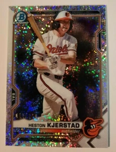 2021 Bowman Chrome HESTON KJERSTAD rifrattore scintillante #BCP-138 012/299 Orioles - Foto 1 di 2