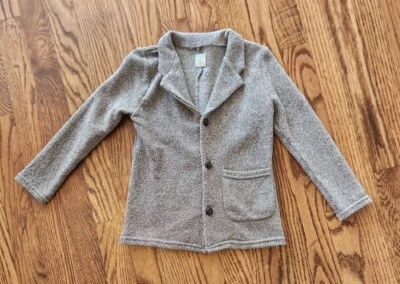 ANALOGIE TWEED LIGHT WEIGHT COTTON BLAZER - MUSHROOM COLOR BOYS  SIZE 5 - Изображение 1 из 4