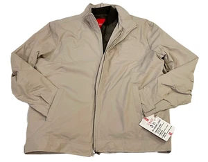 Izod 3 in 1 All Season Jacket Coat Men M Beige (Stone) Outer Shell & Inner Vest - Picture 1 of 11