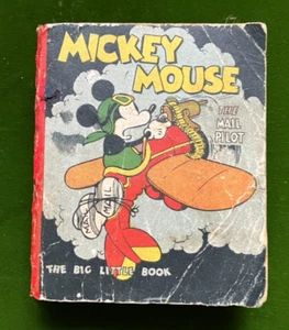 1933 Big Little Book Mickey Mouse the Mail Pilot 320 pages Good condition - Picture 1 of 8