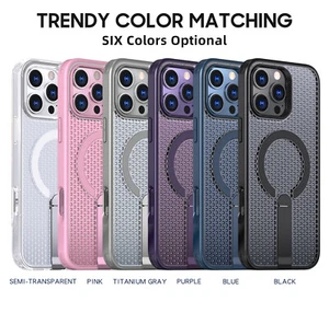  Custodia magnetica supporto resistente dissipazione calore per iPhone 16 Pro Max 16 15 14 - Foto 1 di 14