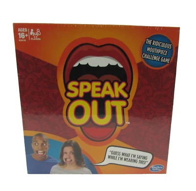 Speak Out Board Game Family Ridiculous Mouthpiece Challenge Fun Hasbro SEALED - Image 1 of 3