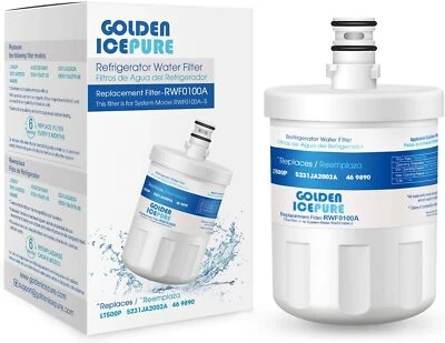 Fits LG LT500P 5231JA2002A ADQ72910907 Refrigerator Water Filter Golden Icepure - Image 1 of 4