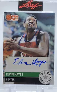 💥2021 ELVIN HAYES AUTOGRAPH💥PRO SET SPORTS EMERALD💥AUTO LE #1/4🔥🔥 - Picture 1 of 3