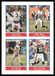 2004 Bazooka Stickers #11 Jon Kitna/Drew Brees/Jay Fiedler/Kelly Holcomb - Picture 1 of 2