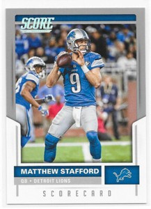 2017 Score Football Silver SCORECARD PARALLEL - (U-PICK) Complete your Set!