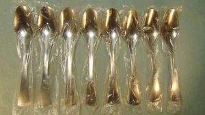 8 OXFORD HALL STAINLESS JAPAN SOUP SPOONS "VENUS" NEW IN SLEEVES!! - Picture 1 of 4