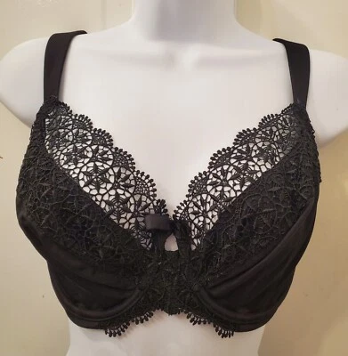 Sujetador con aros sin forro Marks & Spencer M&S 36DD negro 4715 cobertura completa Foto 1 de 4