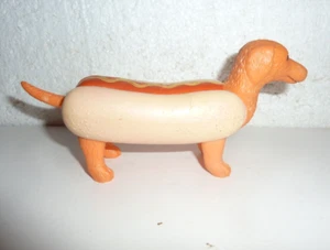 ANKYO Dachshund Dog in Hot Dog Costume Plastic Figure  S-47 - Picture 1 of 4