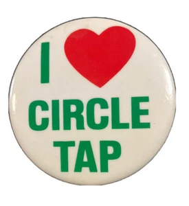 Legendary I Love ❤️ Grifo circular 75 mm Pin botón rojo blanco verde pub taberna costillas - Imagen 1 de 12