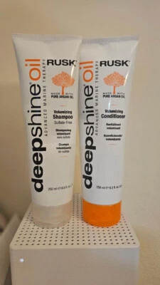 RUSK deepshine volumizing shampoo and conditioner  *LOT OF 2* 250ml/8.5oz. - Image 1 of 2