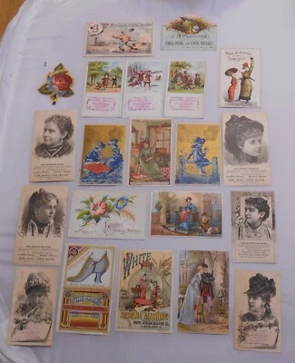 Victorian Trade Cards Lot Sewing Machines White Household Others Bangor Maine 21 - Image 1 of 4