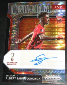 2022 Prizm World Cup Albert Sambi Lokonga International Ink Breakaway AUTO RC - Picture 1 of 2