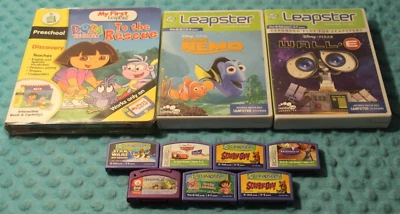 Lot Of 10 Mixed Leap Frog/Leapster/My First Leap Pad Games Scooby Doo/Cars &More - Image 1 of 4