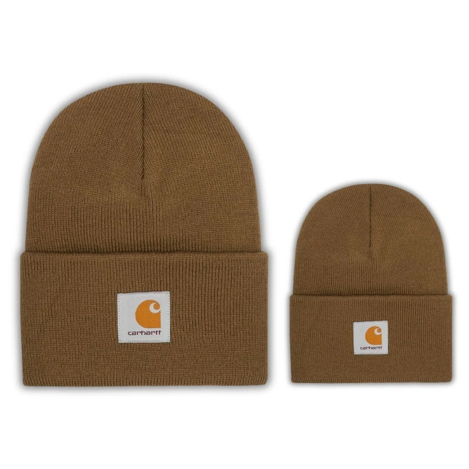 Sombrero Carhartt para niño pequeño con gorro para adulto a juego - marrón. Stock Reino Unido. Correo rápido Foto 1 de 4