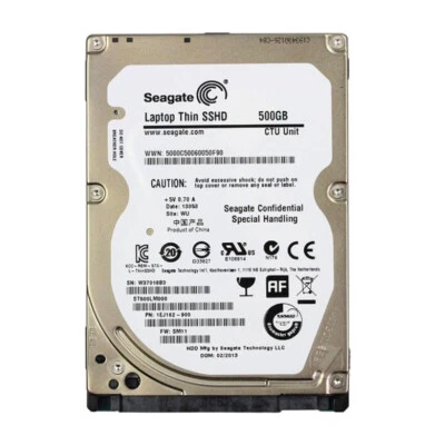 Seagate Laptop SSHD 500GB ST500LM000 5400RPM 2.5" SSHD Solid State Hybrid Drive - Image 1 of 4