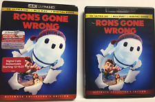Disney's Ron's Gone Wrong (4K Ultra HD/Blu-ray,2-Disc,Ultimate Ed) w/Slipcover!