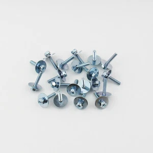 20 tornillos de montaje de tambor M4 x 20 mm cromados con arandelas tornillos fijos (20 piezas/paquete) - Imagen 1 de 2