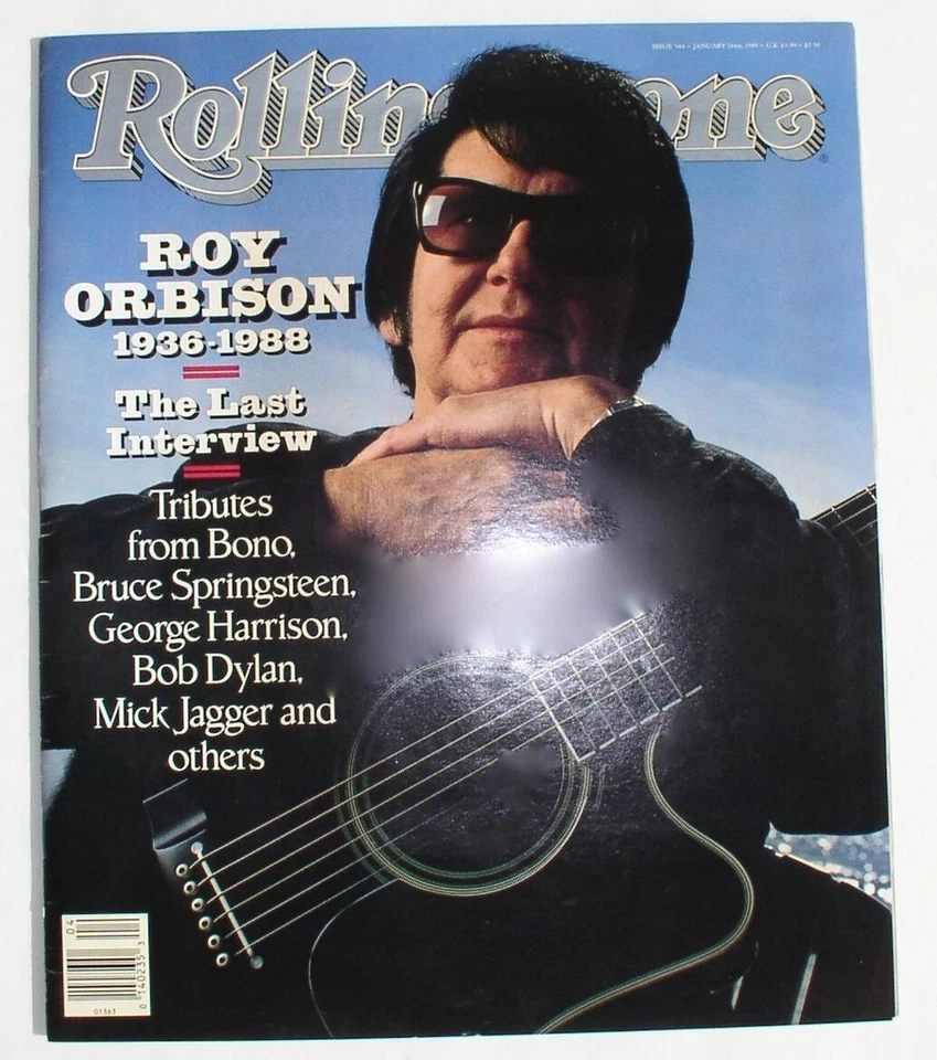 Rolling Stone Magazine -  Roy Orbison Tribute / Last Interview - Jan. 29, 1989 - Image 1 of 1