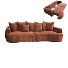 Big Sofa - rost - Boxspringfederung - 292 cm Sofa Wohnlandschaft Couch