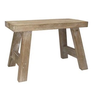 Gisela Graham Small Wooden Decorative Display Bench - For Ornamental and Decor - Picture 1 of 1