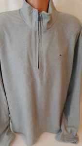 Crown & Ivy Fleece Pullover Herren Gr. 2XL 1/4 Reißverschluss hellgrau - Bild 1 von 8