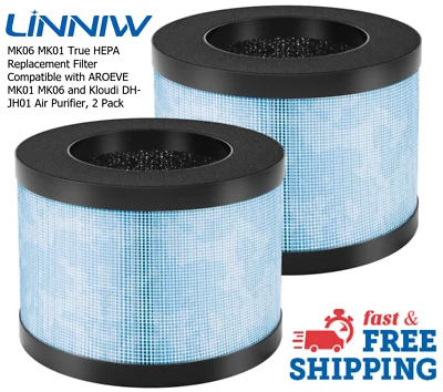 Filtro purificador de aire 2pk MK06 MK01 DHJH01 para Tolife TZ-K1 FreAire KN6391 Kloudi Foto 1 de 4