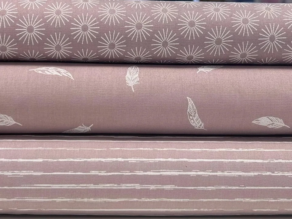 Stoffpaket Stoffset Baumwolle in altrosa - Bild 1 von 1