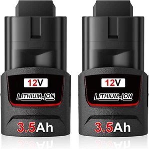 3.5Ah 12V Replacement for Milwaukee M-12 Battery Lithium-Ion Compatible with Mil - Picture 1 of 7