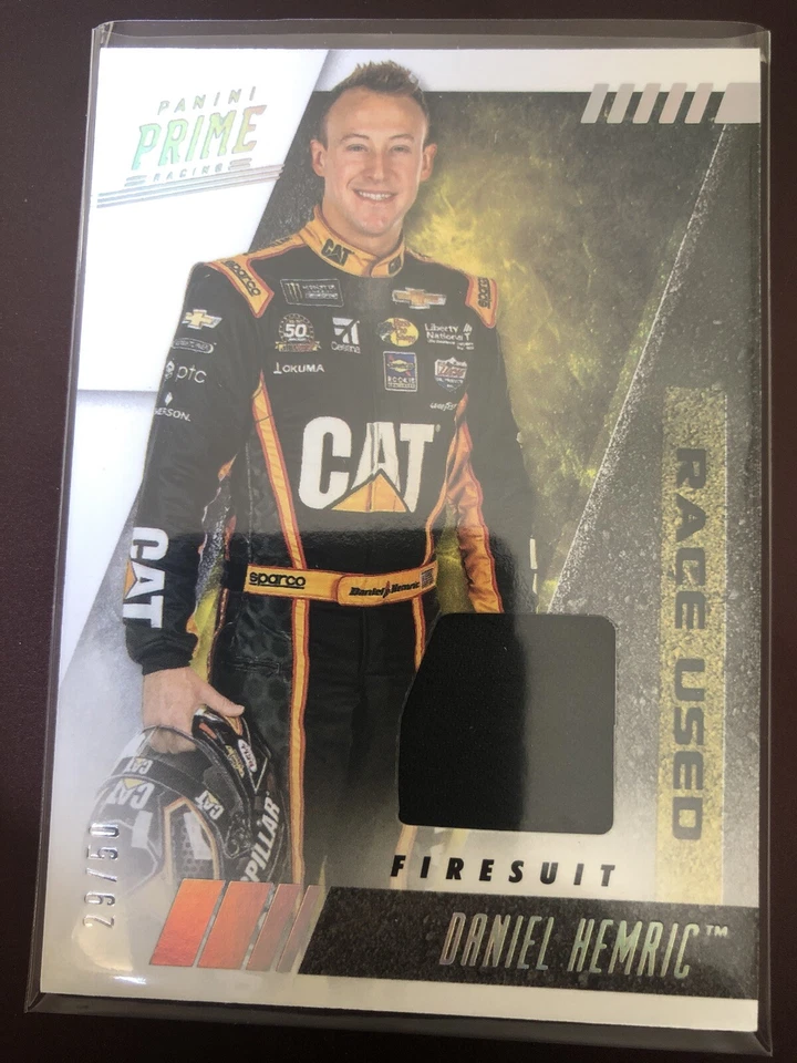 2019 Prime Racing NASCAR Race Used Material Firesuit #RU-HE Daniel Hemric 29/50 - Image 1 of 2