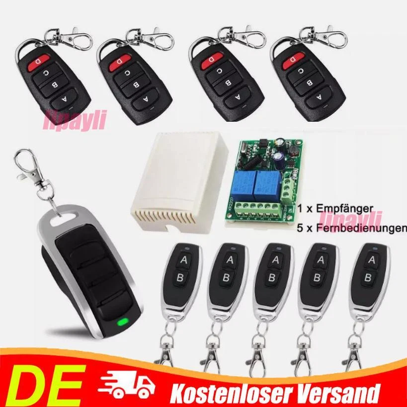 433,92 MHz Fernbedienung Funk Universal Garagentor Handsender Fernbedienung DE - Bild 1 von 1