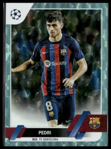 2022-23 Topps UEFA Club Competitions #136 Pedri Icy Aqua Foil #/399 FC Barcelona - Picture 1 of 2