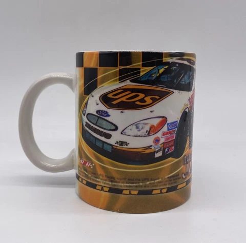 NASCAR 88 Dale Jarrett White Ceramic Coffee Mug Cup Cover