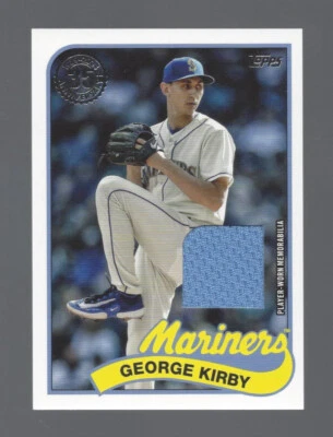 George Kirby 2024 Topps 89R2-GK 1989 Relic Card Series 2 - Image 1 of 2