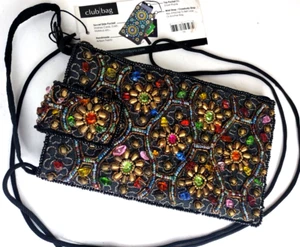 Bamboo Trading Co Club Bag Handmade Artisan Crossbody Cell Phone Secret Pocket - Picture 1 of 7
