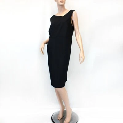 Talbots Plus Petite Black Sleeveless V-Neck Mini Dress, Size 14W  14 Petite - Image 1 of 4
