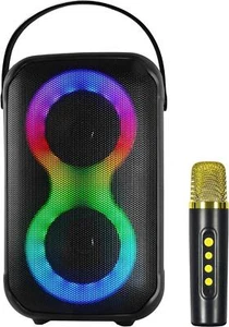 IQ Sound IQ-3704BT 2x4" Karaoke Kraze Portable Speakers +TWS +USB/SD/FM/LED - Picture 1 of 3