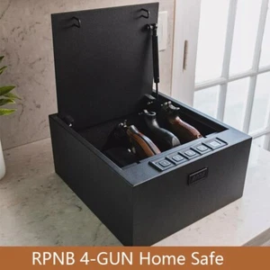 RPNB USB 🔥 Gun Safe, LED Home Safe，4-Gun Safe High Capacity - Zdjęcie 1 z 6