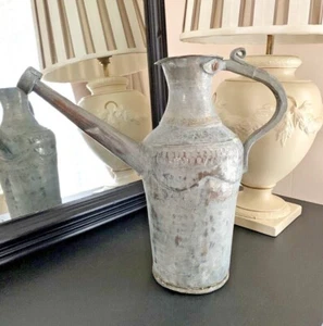Vintage Metal Jug Pitcher Far East / Middle East Decorative Jug Pewter - Picture 1 of 7