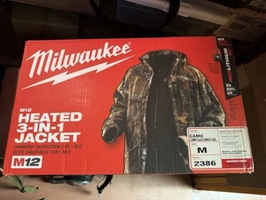 Milwaukee Heated 3-IN-1 jacket CAMO Sz Med - Picture 1 of 3